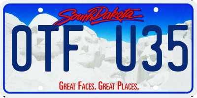 SD license plate 0TFU35