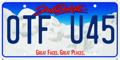 SD license plate 0TFU45