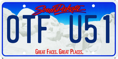 SD license plate 0TFU51