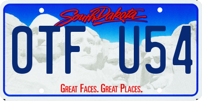 SD license plate 0TFU54