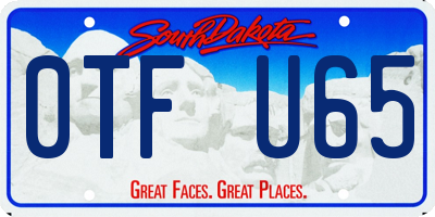 SD license plate 0TFU65