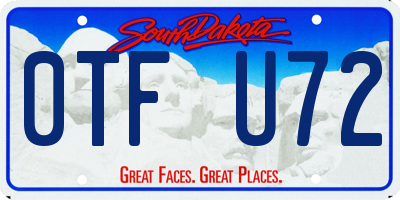 SD license plate 0TFU72
