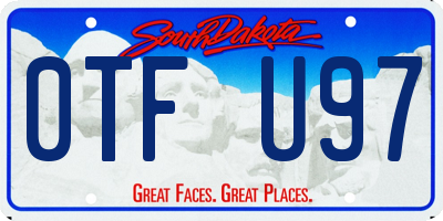 SD license plate 0TFU97