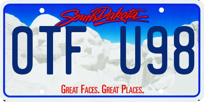 SD license plate 0TFU98
