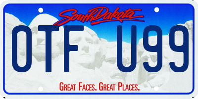 SD license plate 0TFU99