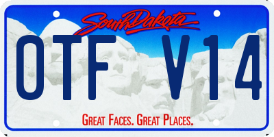 SD license plate 0TFV14