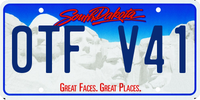 SD license plate 0TFV41