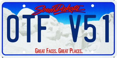 SD license plate 0TFV51