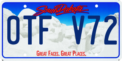 SD license plate 0TFV72