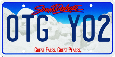 SD license plate 0TGY02