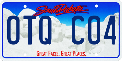 SD license plate 0TQC04