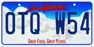 SD license plate 0TQW54