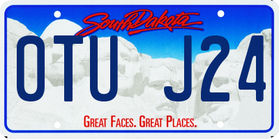 SD license plate 0TUJ24