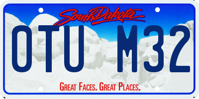 SD license plate 0TUM32