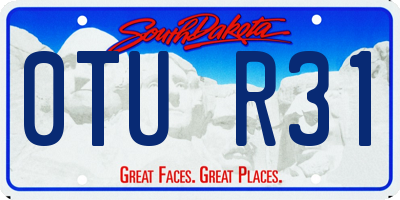 SD license plate 0TUR31