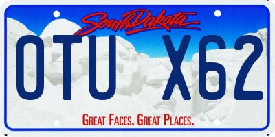 SD license plate 0TUX62