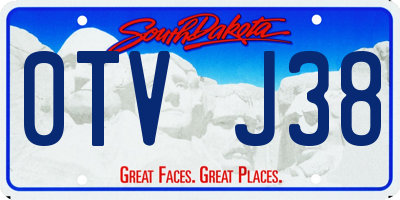 SD license plate 0TVJ38