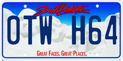 SD license plate 0TWH64