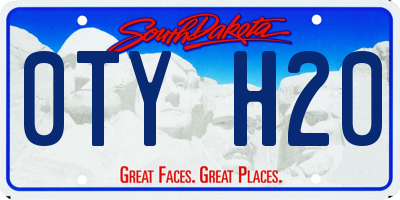 SD license plate 0TYH20