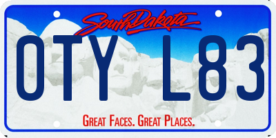 SD license plate 0TYL83