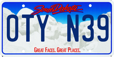 SD license plate 0TYN39