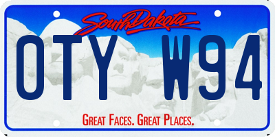 SD license plate 0TYW94
