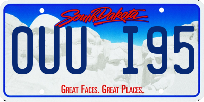 SD license plate 0UUI95