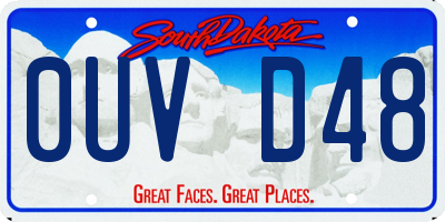 SD license plate 0UVD48