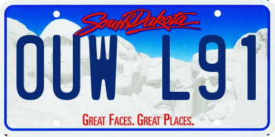 SD license plate 0UWL91