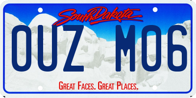 SD license plate 0UZM06