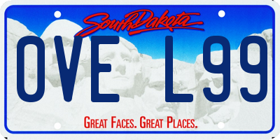 SD license plate 0VEL99