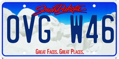 SD license plate 0VGW46