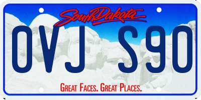SD license plate 0VJS90