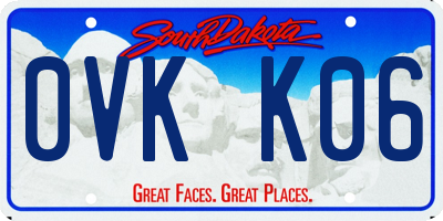 SD license plate 0VKK06