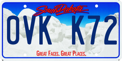 SD license plate 0VKK72