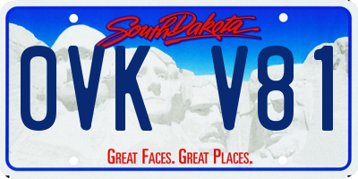 SD license plate 0VKV81