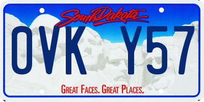 SD license plate 0VKY57
