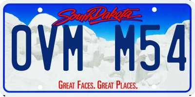 SD license plate 0VMM54