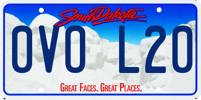 SD license plate 0VOL20
