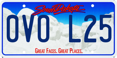 SD license plate 0VOL25