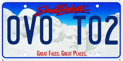 SD license plate 0VOT02