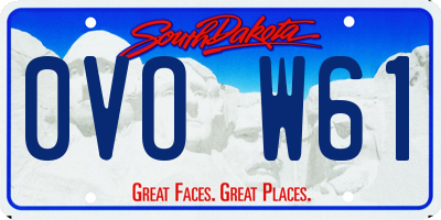 SD license plate 0VOW61