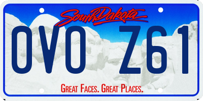 SD license plate 0VOZ61