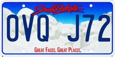 SD license plate 0VQJ72