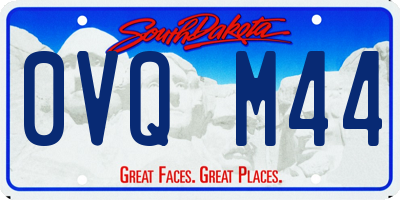 SD license plate 0VQM44