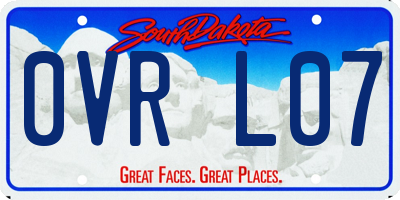SD license plate 0VRL07