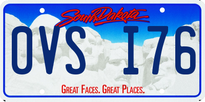 SD license plate 0VSI76