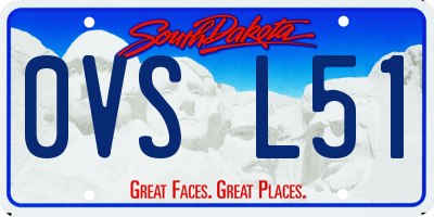 SD license plate 0VSL51