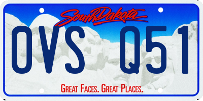 SD license plate 0VSQ51