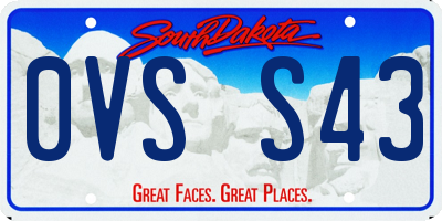 SD license plate 0VSS43